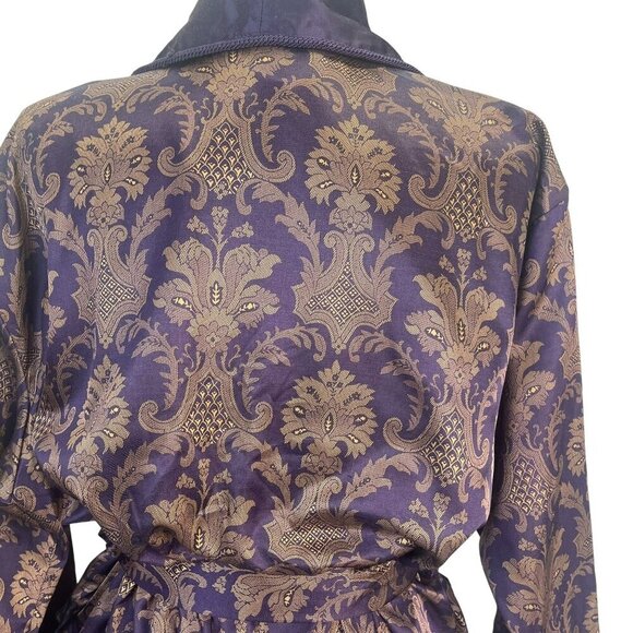 Victoria's Secret Floral Motif Purple Robe Kimono Belted Size XS/Small Ladies - Picture 4 of 12